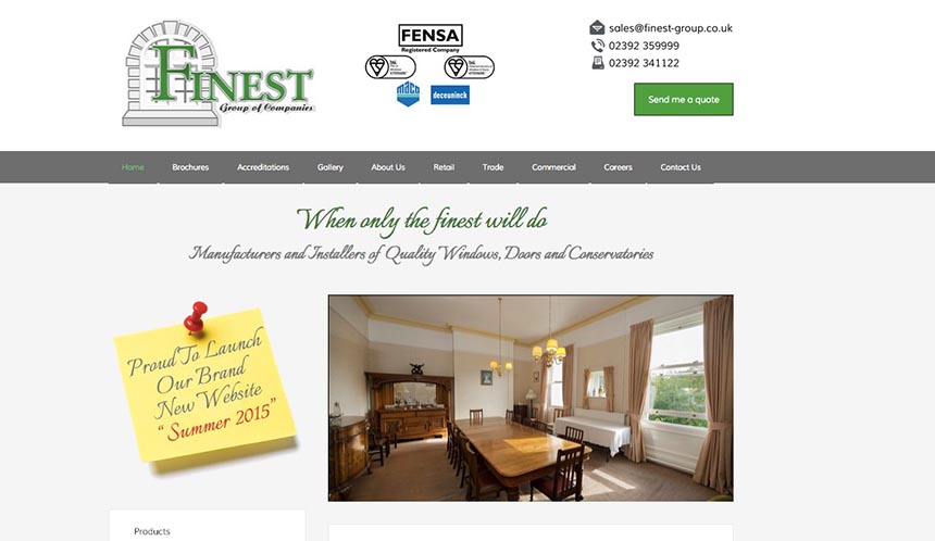 finest group new website